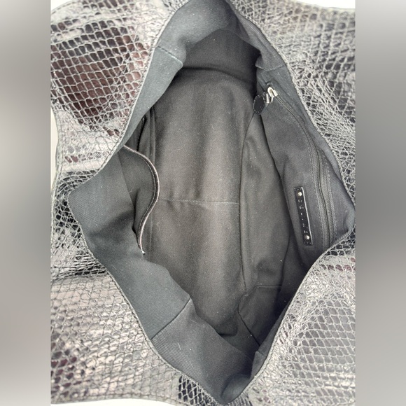Celine Black Python Embossed Hobo Bag - Picture 6 of 12